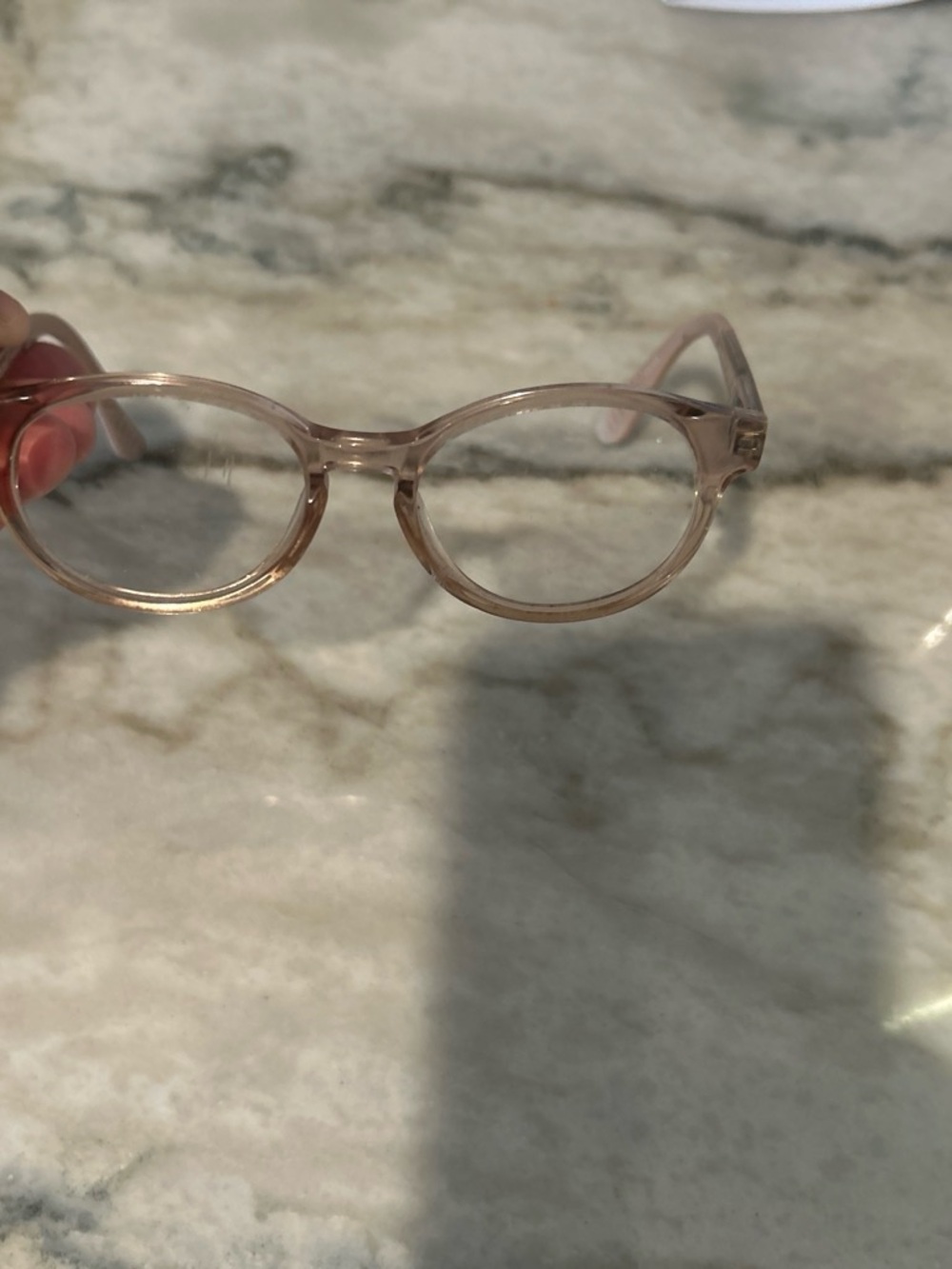 Jonas Paul Kids Eyewear Transparent Pink Round Frame Glasses